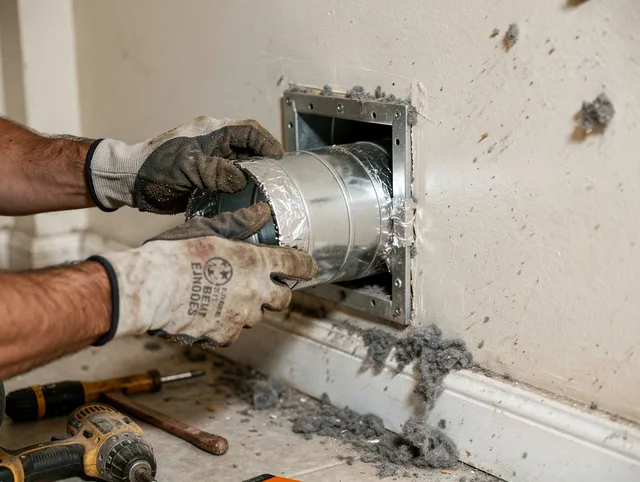 Professional dryer vent repair and installation by Hacienda Heights Dryer Vent Cleaning in Hacienda Heights