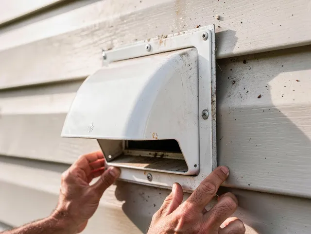 Hacienda Heights Dryer Vent Cleaning technician delivering thorough residential dryer vent cleaning service in Hacienda Heights
